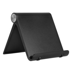 1 Support de téléphone Portable Premium, Stand Smartphone Pliable et réglable pour Table, Bureau, Appui Confortable pour téléphone, Compatible avec iPhone, Samsung, Xiaomi, Huawei etc.