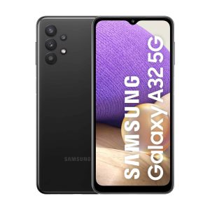2021 Samsung Galaxy A32 5G Dual SIM, 64 Go, 4 Go RAM, Noir Génial (Reconditionné)