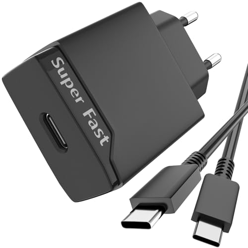 25W Chargeur Rapide Compatible avec Samsung Galaxy Z Flip/Z Fold 7 6 5 4 3, A17 S25 Edge S24 S23 S22 S21 FE A06 5G A05s A26 A16 A55 A52s, Prise USB C Adaptateur Secteur avec Câble Type C – Image 2
