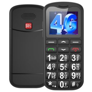 4G Téléphone Portable Senior Débloqué avec Grandes Touches | 1.8" LCD Écran | Haut Volume | Telephone pour Personne Agées avec Bouton SOS | Radio FM| Lampe Torche | Station de Charge | Fente Nano SIM