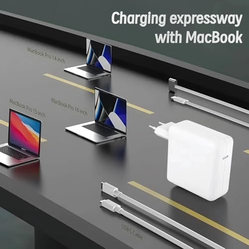 AILKIN Chargeur USB C 96W pour MacBook Pro 16, 15, 14, 13 Pouces 2024, 2023, 2022, 2021, M3 M2 M1 MacBook Air, Adaptateur d'alimentation USB-C pour Ordinateur Portable, avec câble 6.6ft 5A – Image 7