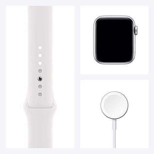 Apple Watch SE 2020 (GPS, 40MM) Boîtier en Aluminium Argent avec Bracelet Sport Blanc (reconditionné) – Image 7