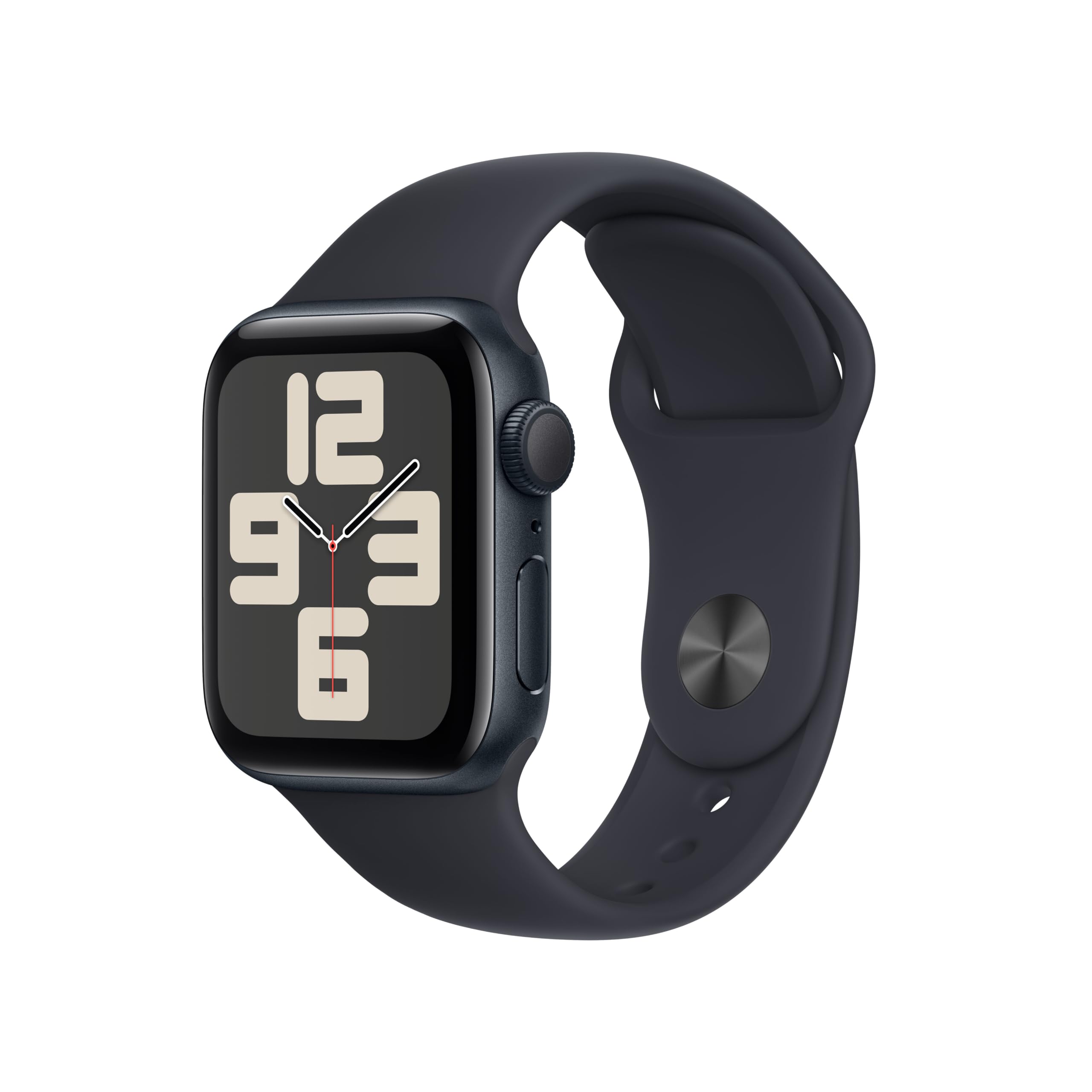 Apple Watch SE (2nd Gen)(GPS, 40MM)) Coque en Alluminum Minuit avec Bracelet Sport Lumière Stellaire, S/M (Reconditionné)