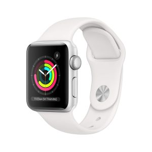 Apple Watch Series 4 40mm (GPS) - Boîtier En Aluminium Argent Avec Bracelet Sport Blanc (Reconditionné)