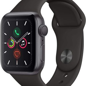 Apple Watch Series 5 44mm (GPS) - Boîtier En Aluminium Gris Sidéral Avec Bracelet Sport Noir (Reconditionné)