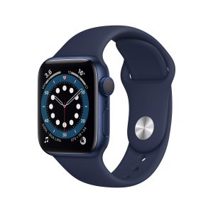 Apple Watch Series 6 (GPS, 40mm) Boîtier en Aluminium Bleu avec Bracelet Sport Bleu Marine (Reconditionné)