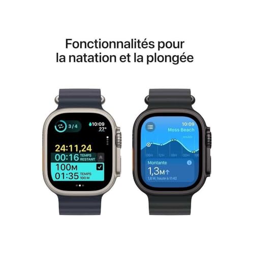 Apple Watch Ultra 2 (49 mm GPS + Cellular) Montre de Sport connectée avec Boîtier en Titane Naturel et Boucle Alpine Sahara (Large). Suivi de l’activité, GPS Haute précision, Neutre en Carbone – Image 7