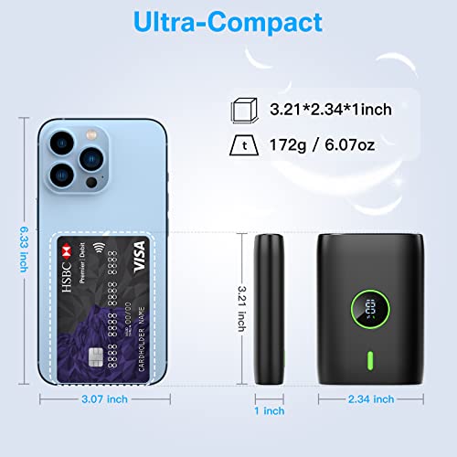 Batterie Externe 10000mAh,PD 22.5W Power Bank,avec Affichage LED USB c Batterie Portable,Batterie Externe Charge Rapide,Convient pour,Huawei,Xiaomi,Samsung, etc. – Image 6