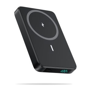 Batterie Externe Magnétique sans Fil 10800mAh, PD 20W Charge Rapide Power Bank Mag-Safe avec USB-C Entrée & Sortie écran LED Chargeur Portable Compatible avec iPhone 16/15/14/13 Serie - Nior