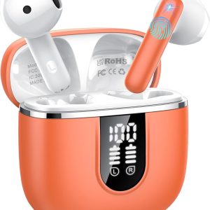 Casque Bluetooth de sport sans fil Bluetooth 5.3 avec micro ENC