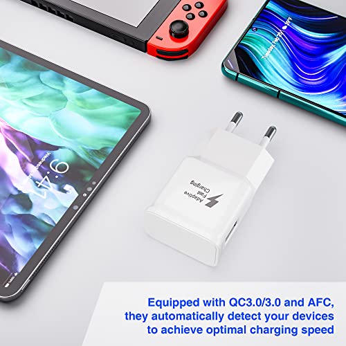 Chargeur USB avec Câble de Charge USB Type-C pour Samsung Galaxy S8 S8+ S9+ S10 S10 Plus S10e A50 A51 A72 A12 A10e A32 A42 5G Note 8/9, Chargeur Rapide de Rechange d'origine – Image 5