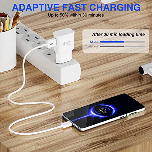 Chargeur USB avec Câble de Charge USB Type-C pour Samsung Galaxy S8 S8+ S9+ S10 S10 Plus S10e A50 A51 A72 A12 A10e A32 A42 5G Note 8/9, Chargeur Rapide de Rechange d'origine – Image 6