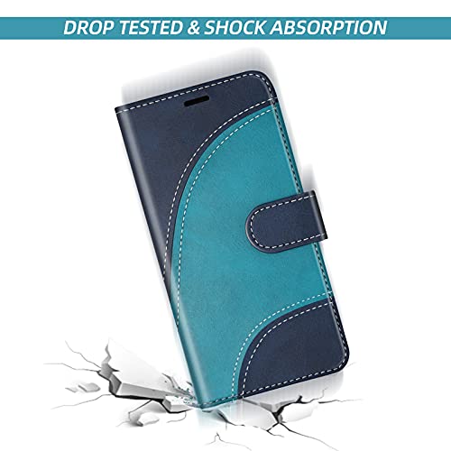 Coque pour Samsung Galaxy S24, Housse en Cuir PU Pochette de Portefeuille, Magnétique Étui de Protection Housse Coque pour Galaxy S24, Bleu – Image 7