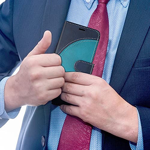 Coque pour Samsung Galaxy S24, Housse en Cuir PU Pochette de Portefeuille, Magnétique Étui de Protection Housse Coque pour Galaxy S24, Bleu – Image 8