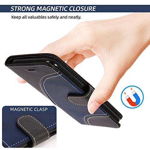 Coque pour Samsung Galaxy S24, Housse en Cuir PU Pochette de Portefeuille, Magnétique Étui de Protection Housse Coque pour Galaxy S24, Noir – Image 5