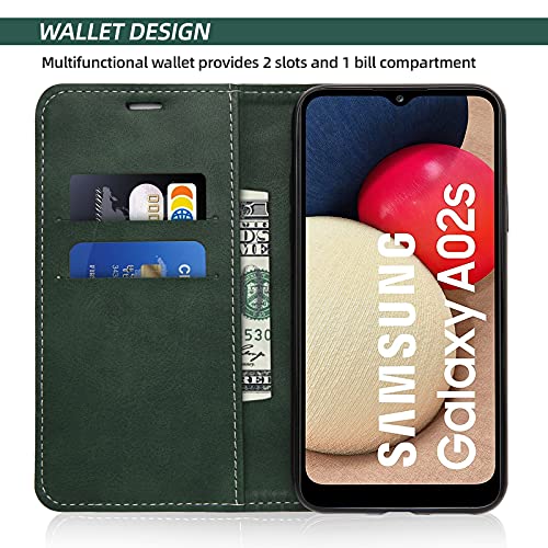 Coque pour Samsung Galaxy S24, Housse en Cuir PU Pochette de Portefeuille, Magnétique Étui de Protection Housse Coque pour Galaxy S24, Vert – Image 3