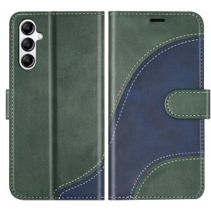 Coque pour Samsung Galaxy S24, Housse en Cuir PU Pochette de Portefeuille, Magnétique Étui de Protection Housse Coque pour Galaxy S24, Vert
