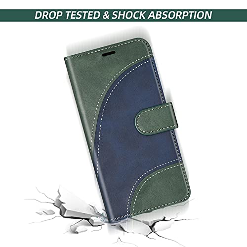Coque pour Samsung Galaxy S24, Housse en Cuir PU Pochette de Portefeuille, Magnétique Étui de Protection Housse Coque pour Galaxy S24, Vert – Image 7