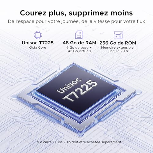 DOOGEE NOTE56 Plus Android 16 Telephone Portable, 48Go+256Go/2TB, Smartphone Pas Cher, 50MP+8MP,Smartphone Octa Core 6.56" HD+ 90Hz, 6150mAh, Débloqué 4G Dual SIM, Fingerprint/Face ID/NFC/OTG, Violet – Image 4