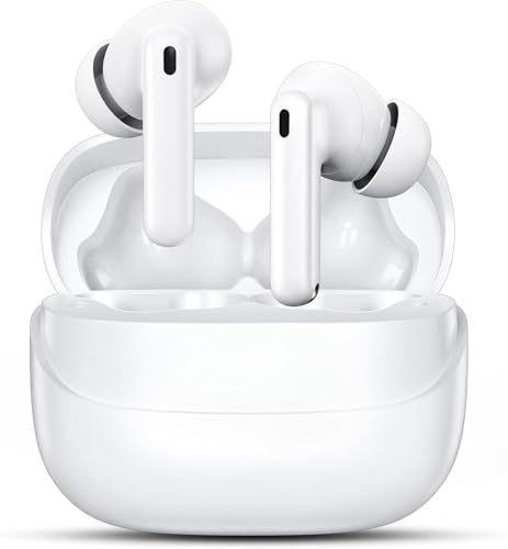 Ecouteurs Bluetooth sans Fil,Bluetooth 5.4 Ecouteurs sans Fil,Ecouteurs Hi-FI Son Stéréo,Écouteurs 50H Durée de Lecture CVC Réduction Casque Wireless for iOS Galaxy Xiaomi Oppo Android – Image 2