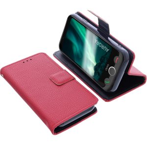 Étui Compatible avec Doro Aurora A10 / A11 Protection Book Style Case Housse Portefeuille pour téléphone Smartphone Coque à Rabat Support Pochette Rouge