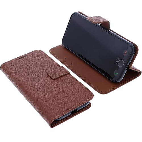 Étui Compatible avec Doro Aurora A30 / A31 Protection Book Style Case Housse Portefeuille pour téléphone Smartphone Coque à Rabat Support Pochette Brun – Image 2