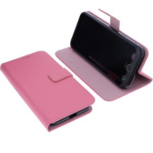 Étui Compatible avec Doro Aurora A30 / A31 Protection Book Style Case Housse Portefeuille pour téléphone Smartphone Coque à Rabat Support Pochette Rose Vif