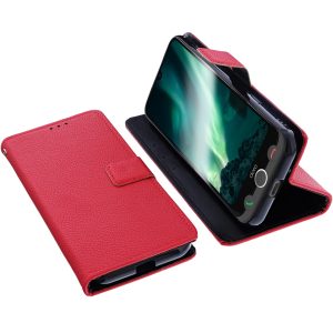 Étui Compatible avec Doro Aurora A30 / A31 Protection Book Style Case Housse Portefeuille pour téléphone Smartphone Coque à Rabat Support Pochette Rouge