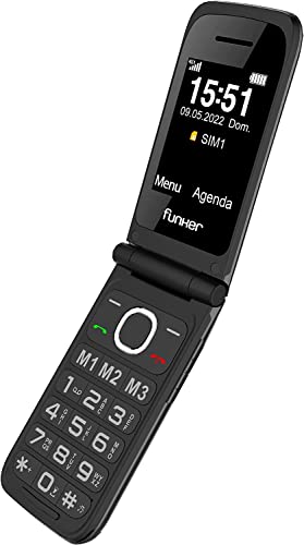 Funker C200 Comfort 4G Téléphone Portable 4G à Rabat Pour Seniors, Gros Boutons Et Touches, Facile à Utiliser, Bouton SOS, USB-C, 3 Mémoires Directes, 2000 Contacts, Batterie 1000 mAh – Image 3