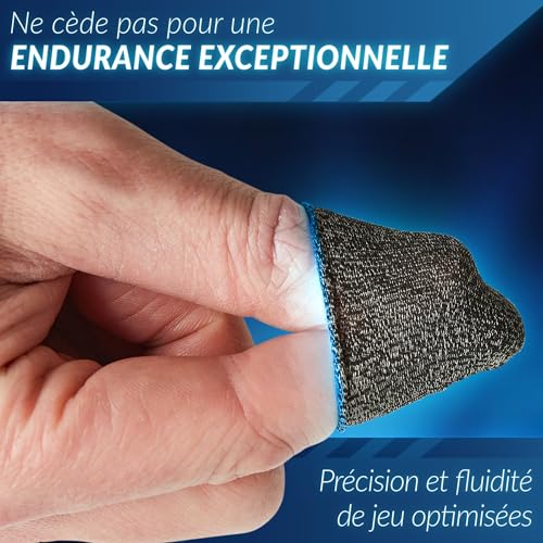 Gaming Finger Sleeve 10 pièces - Compatibles avec Tous Les Jeux Mobiles - Gaming Finger Sleeves - Gant de Doigt Gaming - Protège Doigt - Accessoires Gaming Accessoire Téléphone Gamer – Image 6