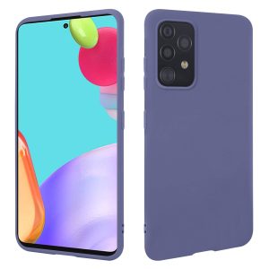 HSP Coque pour Samsung Galaxy A52 5G/4G & A52s 5G [Anti-poussière] étui de protection en silicone TPU premium | Résistant aux chocs | Protecteur d'écran et de caméra | Housse parfait Mat | Bleu