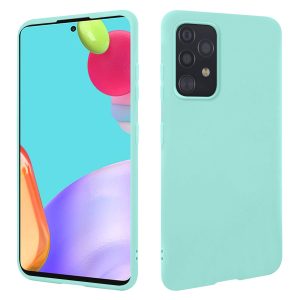 HSP Coque pour Samsung Galaxy A52 5G/4G & A52s 5G [Anti-poussière] étui de protection en silicone TPU premium | Résistant aux chocs | Protecteur d'écran et de caméra | Housse parfait Mat | Turquoise