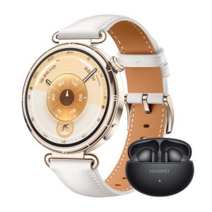 HUAWEI Watch GT 6 GPS 41mm Montres connectées + Freebuds 6i Noir Écran AMOLED de 1,32 Pouce, Jusqu'à 14 Jours d'autonomie, Cyclisme de Niveau Professionnel, Compatible avec iOS et Android, Blanc