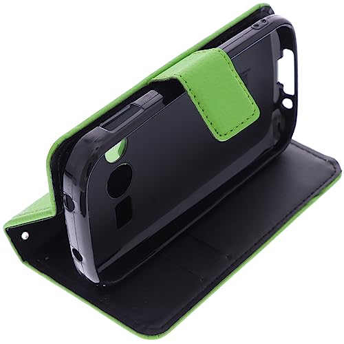 Housse Compatible avec Doro 1380 Style Livre Vert Coque de Protection Portefeuille – Image 4