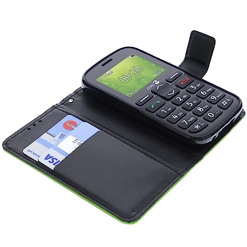 Housse Compatible avec Doro 1380 Style Livre Vert Coque de Protection Portefeuille – Image 5