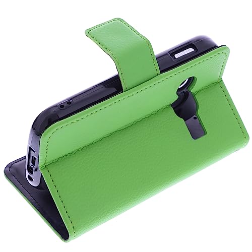 Housse Compatible avec Doro 1380 Style Livre Vert Coque de Protection Portefeuille – Image 6