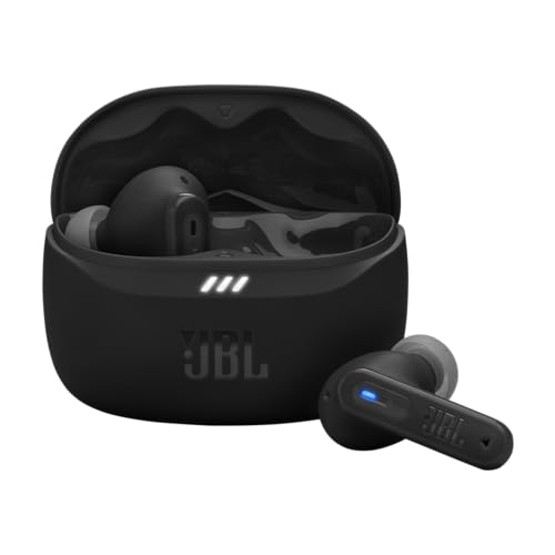 JBL Tune Beam 2, Écouteurs sans Fil Bluetooth, réduction de Bruit, 48 Heures d'autonomie, résistance à l'eau et à la poussière IP54, Connexion multipoint, Conception Intra sur Tige, Noir – Image 2