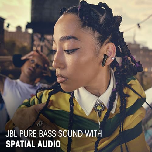 JBL Tune Beam 2, Écouteurs sans Fil Bluetooth, réduction de Bruit, 48 Heures d'autonomie, résistance à l'eau et à la poussière IP54, Connexion multipoint, Conception Intra sur Tige, Turquoise – Image 6