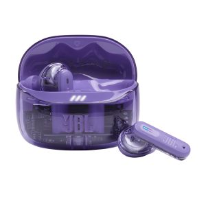 JBL Tune Beam Ghost 2, Écouteurs sans fil Bluetooth, réduction de bruit, 48 heures d'autonomie, résistance à l'eau et à la poussière IP54, connexion multipoint, Purple Ghost