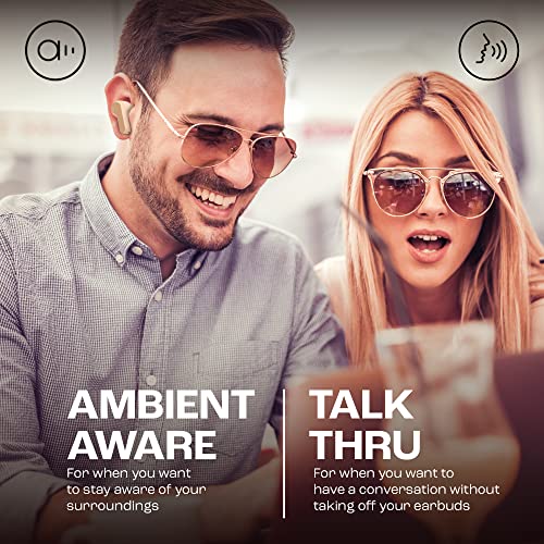 JBL Wave Beam, Écouteurs Intra-Auriculaires sans Fil, Résistance à l'Eau IP54 et IPX2, Appels Mains Libres et Batterie à Autonomie de 32 heures, en Beige – Image 6