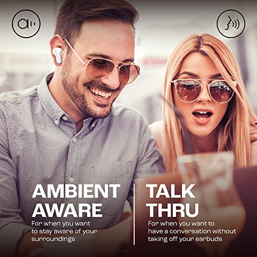 JBL Wave Beam, Écouteurs Intra-Auriculaires sans Fil, Résistance à l'Eau IP54 et IPX2, Appels Mains Libres et Batterie à Autonomie de 32 heures, en Blanc – Image 6