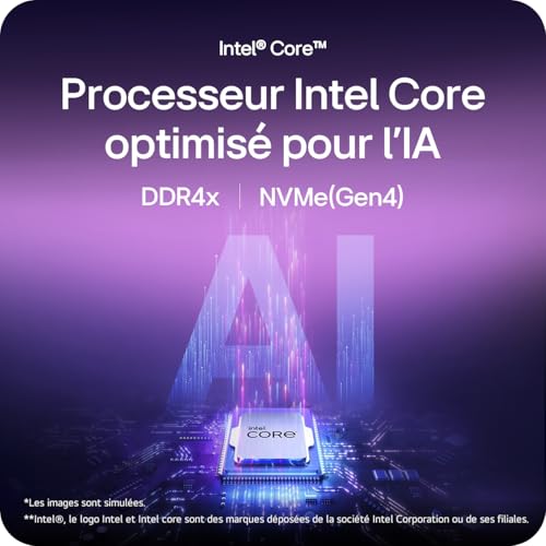 LG grambook 15U50T-G.AA56F - PC Portable 15" 1,65kg, écran NTSC 45% FHD Format 16:9, Intel® Evo™ i5-1334, RAM 16Go, SSD 512Go NVMe, Intel Iris XE Graphics, Windows 11 Home Next Gen., Gris Charbon – Image 6