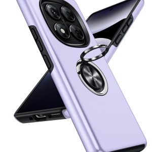 LeYi Coque pour Xiaomi Redmi Note 14 Pro 5G / 4G / 14 Pro Plus 5G Étuis, Téléphone Portable Xaomi TPU Etui, Protection 512 Go Smartphone Silicone Incassable Antichoc Invisible Anneau Housse - Mauve