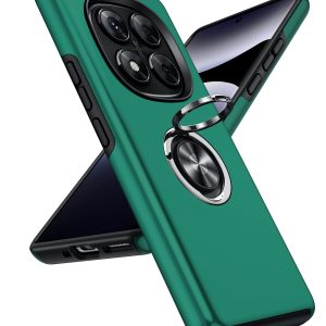 LeYi Coque pour Xiaomi Redmi Note 14 Pro 5G / 4G / 14 Pro Plus 5G Étuis, Téléphone Portable Xaomi TPU Etui, Protection 512 Go Smartphone Silicone Incassable Antichoc Invisible Anneau Housse - Vert