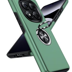 LeYi Coque pour Xiaomi Redmi Note 14 Pro 5G / 4G / 14 Pro Plus 5G Étuis, Téléphone Portable Xaomi TPU, Protection 512 Go Smartphone Silicone Incassable Antichoc Invisible Anneau Housse - Vert Clair