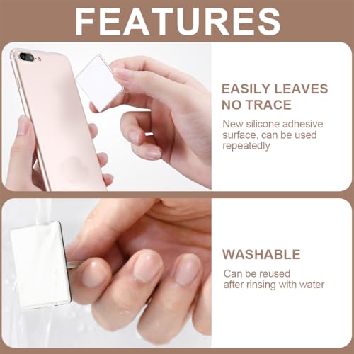 Lot de 4 Supports Bague Téléphone - Rotation 360° - Poignée Doigt Universelle pour Smartphone - Accessoire Compatible Tous Portables et Coques - Noir/Argent/Or/Rose Gold – Image 5