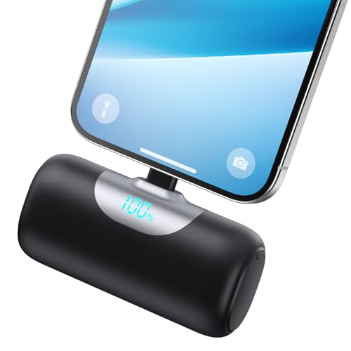 Mini Batterie Externe pour iPhone, 5500mAh Power Bank 15W PD 3.0A Charge Rapide Chargeur Ultra-Compact et Léger Batteries Portable avec Écran LED pour iPhone 14/13/12/11/XR/8 etc – Image 2