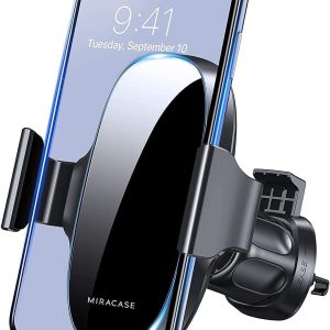 Miracase [Ultra-Stable Support Telephone Voiture Grille d'aération Universel [Rotation à 360 °] Porte Telephone Voiture Compatible avec Tous Les Smartphones 4.0''-7.0''