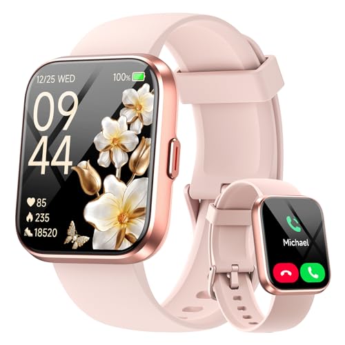 Montre Connectée Femme pour Samsung, iPhone, Android, 1.8" Smartwatch avec Appel Bluetooth, Voix de l'IA, Alexa intégrée, Smartwatch Moniteur, Calories, IP68 Montre Intelligente, Podometre – Image 2