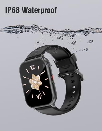 Montre Connectée Homme Femme Appel Bluetooth Smartwatch pour Android iOS Montre Sport Podometre Cardiofrequencemetre Oxymetre Notification Etanche IP68 100+ Mode Sport – Image 8